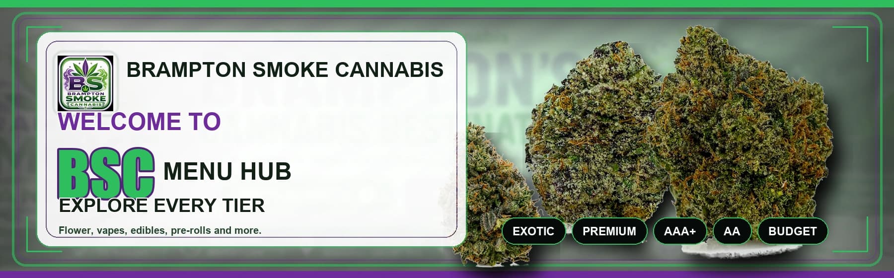 Brampton Smoke Cannabis Dispensary Weed Delivery